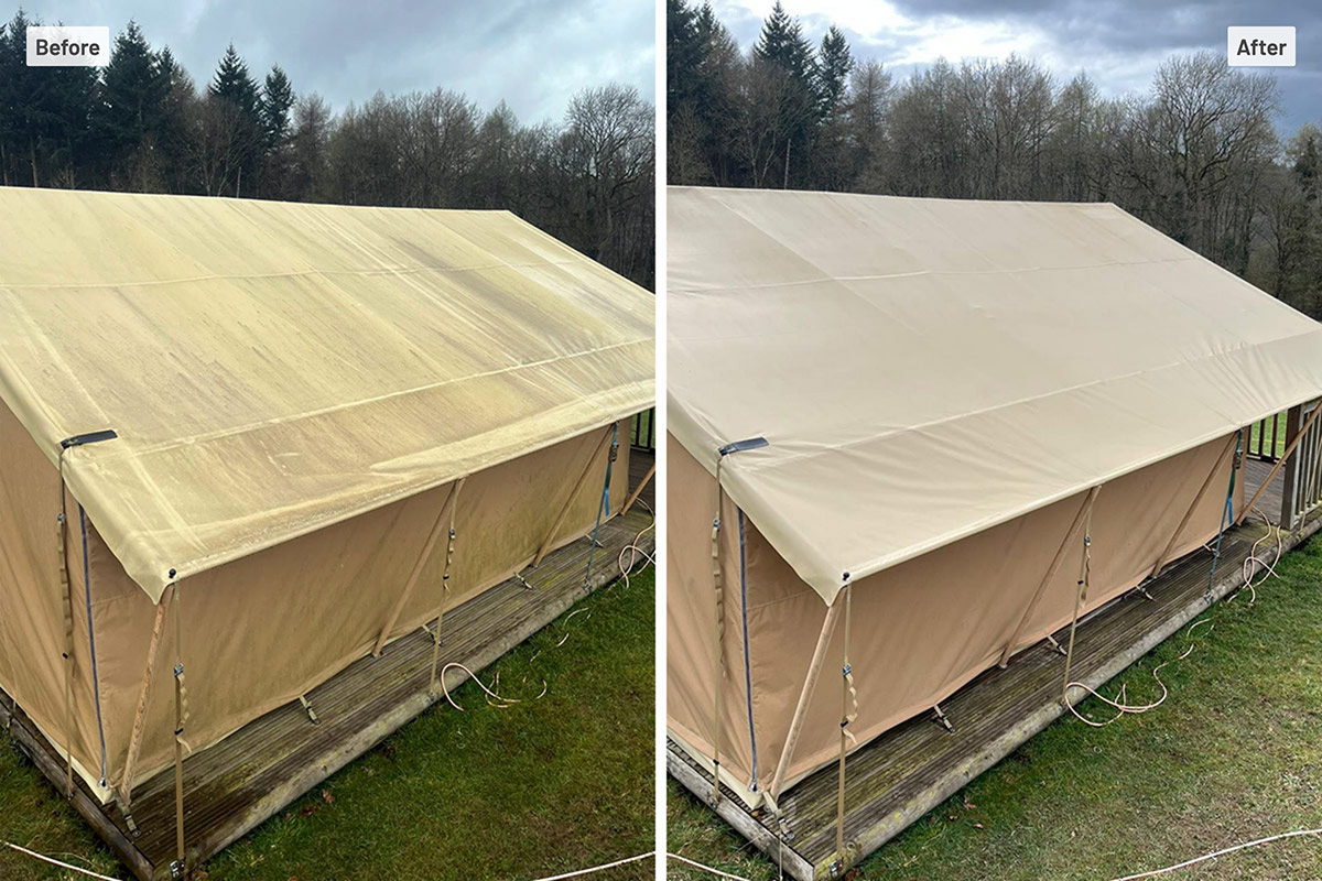 On-Site Tent Cleaning